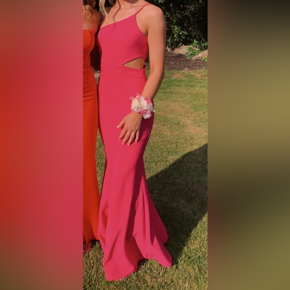 Likely Fuchsia Cutout Gown